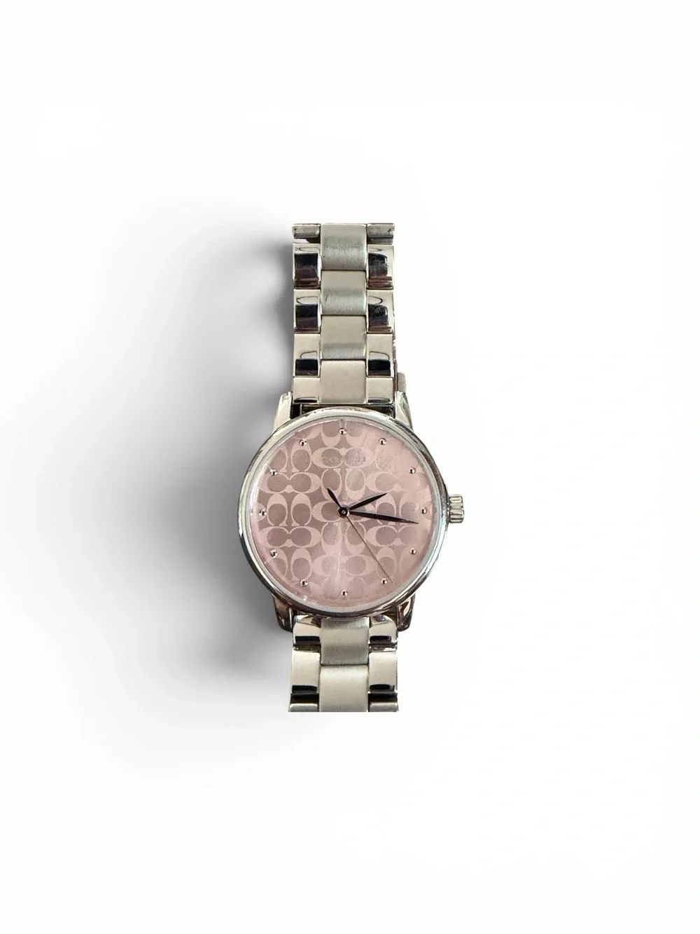 COACH WOMEN’S GRAND SILVER/PINK WATCH-EUC! - Picture 3 of 7